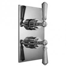 Harrington Brass Works 32-386N4T-56-026 - Chelsea-Thermostatic Trim With Solid Brass Square Plate With Two