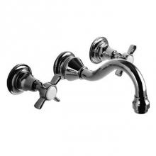 Harrington Brass Works 32-777T-59-GR2 - Chelsea Wall Mounted Widespread Lavatory Faucet.Drain Not