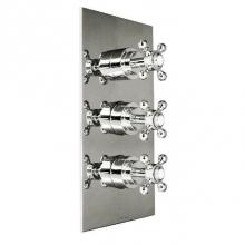 Harrington Brass Works 35-387N3T-20-026 - Monterey-Thermostatic Trim With Solid Brass Square Plate With Three
