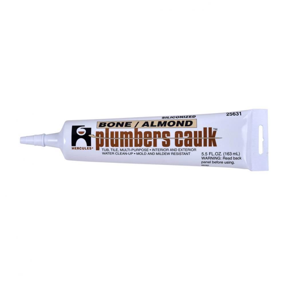 5.5 Fl Oz Plumbers Caulk-Bone/A
