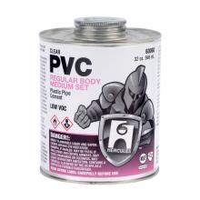 Hercules 60053 - 1/2 Pt Regular Body Clear Pvc Cement