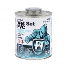 Hercules 60260 - 1 Qt Wet Set Pvc Cement-Aqua Blue