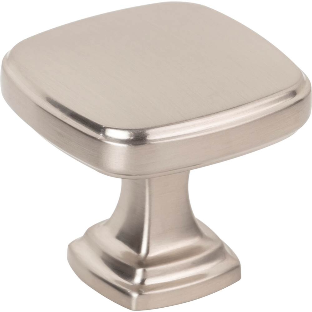 1-3/8'' Overall Length Satin Nickel Fontana Cabinet Knob