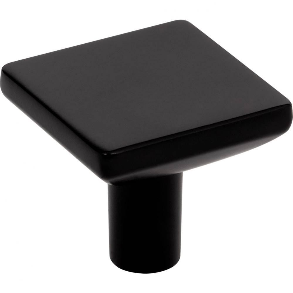 1-1/4'' Overall Length Matte Black Walker 1 Square Knob
