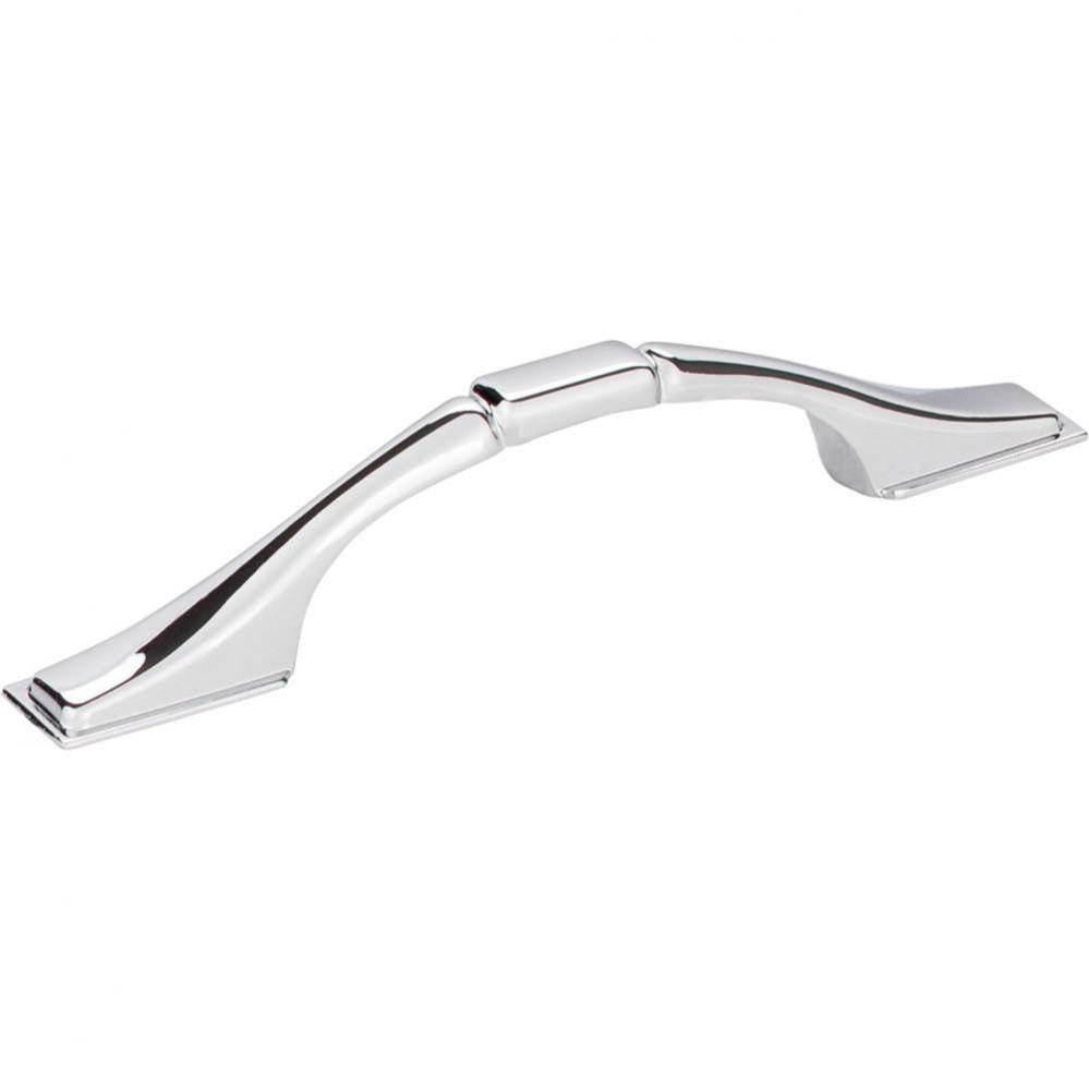 3'' Center-to-Center Polished Chrome Square Hammond Cabinet Pull