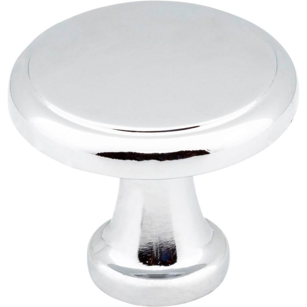 1-3/16'' Diameter Polished Chrome Kenner Cabinet Mushroom Knob