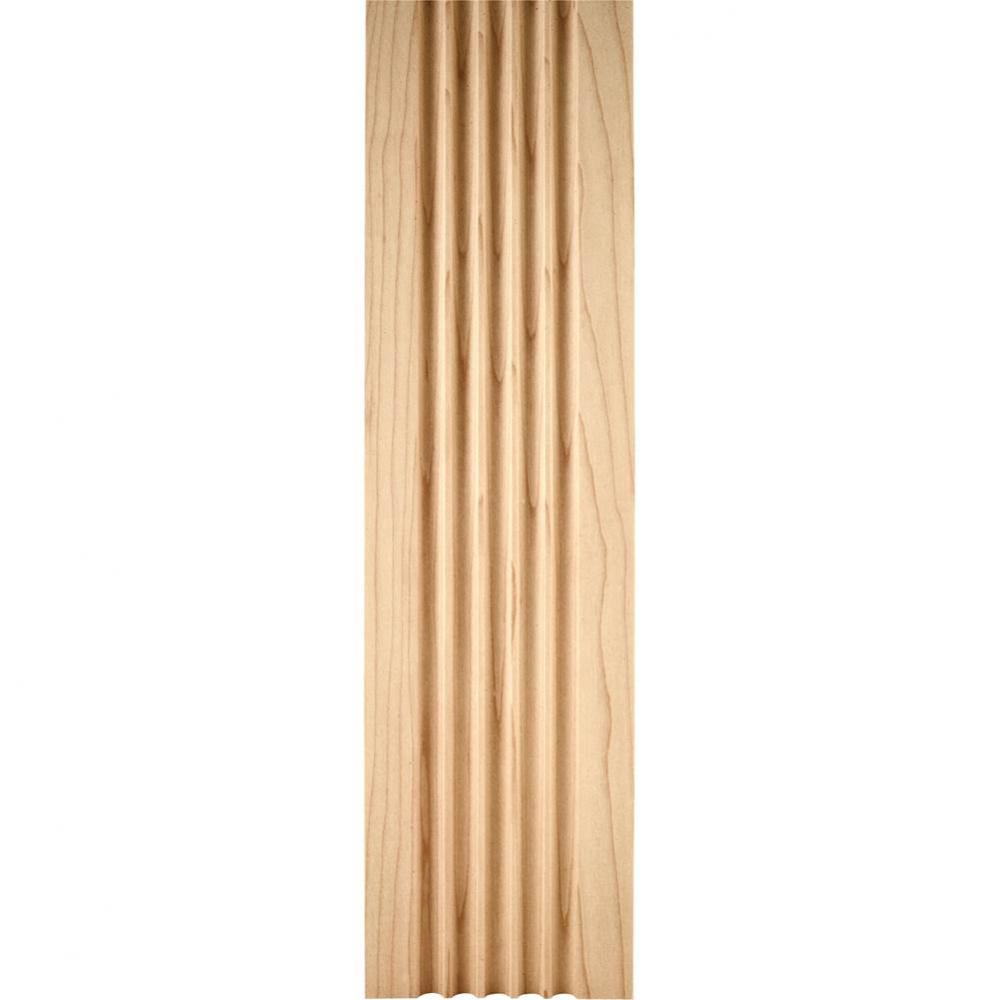 5/8'' D x 4'' H Poplar Fluted Moulding