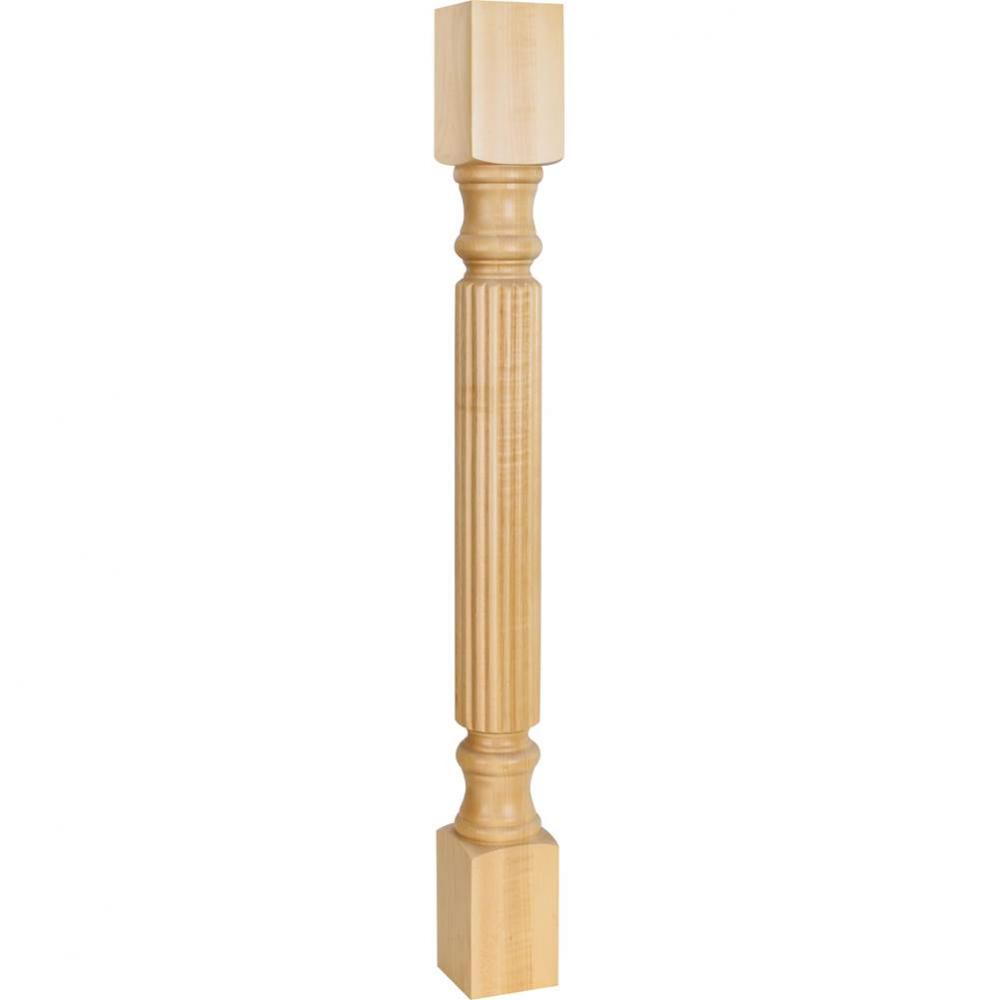 3-1/2'' W x 3-1/2'' D x 35-1/2'' H Hard Maple Reed Post