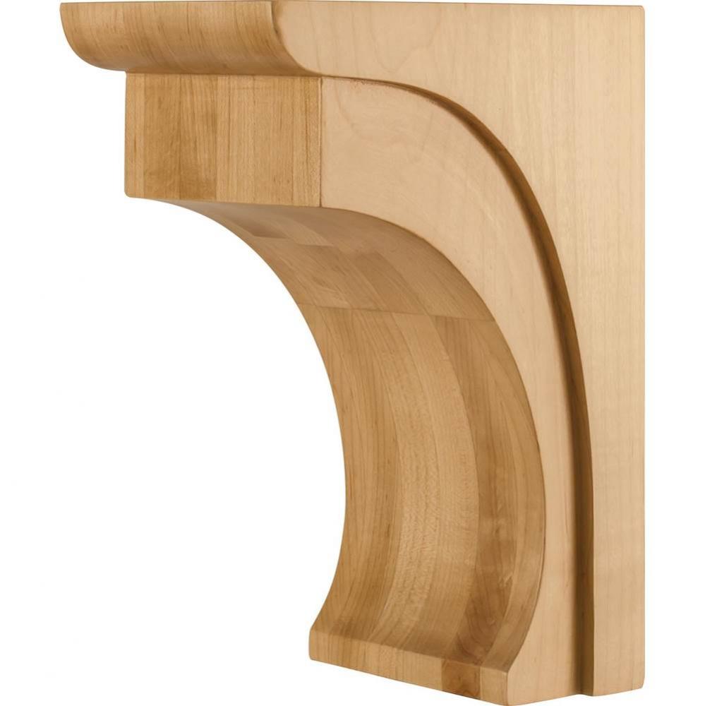 5'' W x 7'' D x 10'' H Rubberwood Cove Corbel