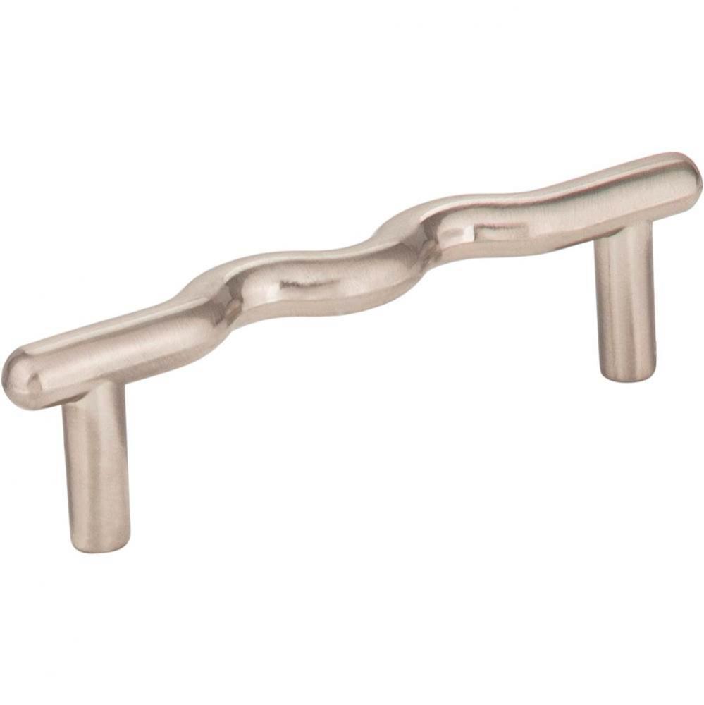 3'' Center-to-Center Satin Nickel Wavy Verona Cabinet Pull