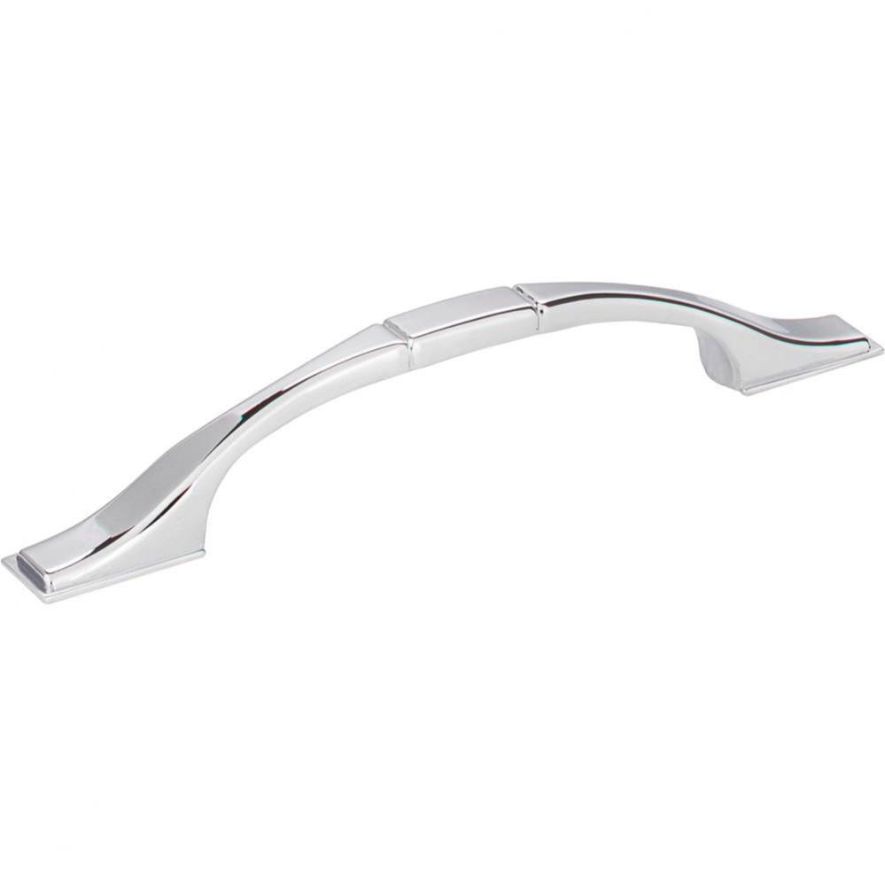 96 mm Center-to-Center Polished Chrome Square Hammond Cabinet Pull