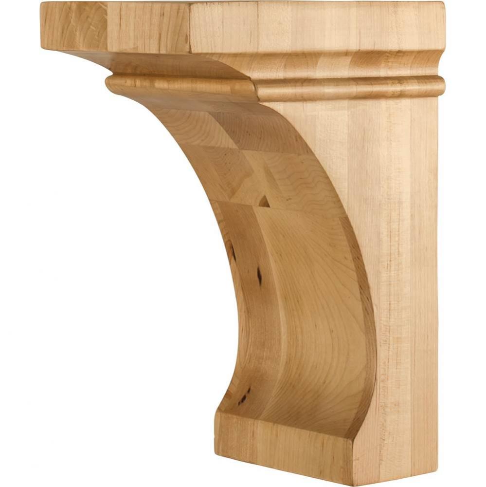 5'' W x 7'' D x 10'' H Rubberwood Cove Corbel