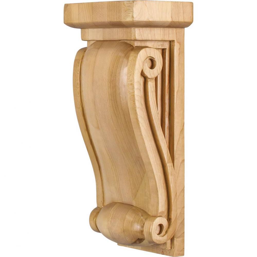 4-1/2'' W x 3'' D x 10'' H Hard Maple Neo Gothic Corbel