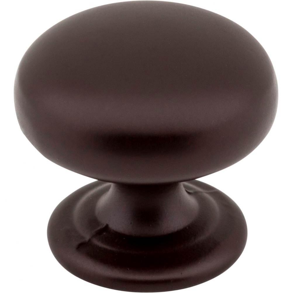 1-1/4'' Diameter Dark Bronze Florence Cabinet Mushroom Knob