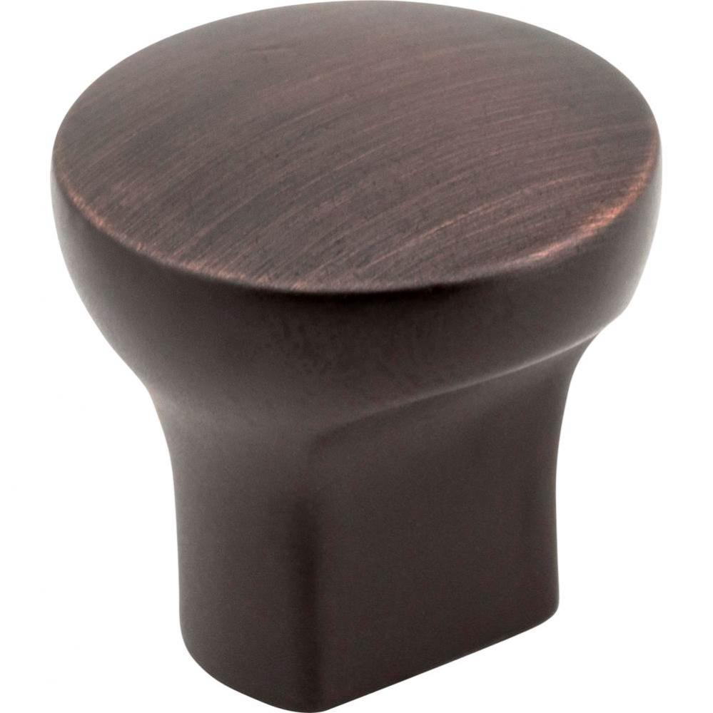 1'' Diameter Brushed Oil Rubbed Bronze Round Brenton Cabinet Knob