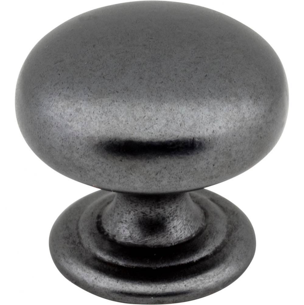 1-1/4'' Diameter Gun Metal Florence Cabinet Mushroom Knob