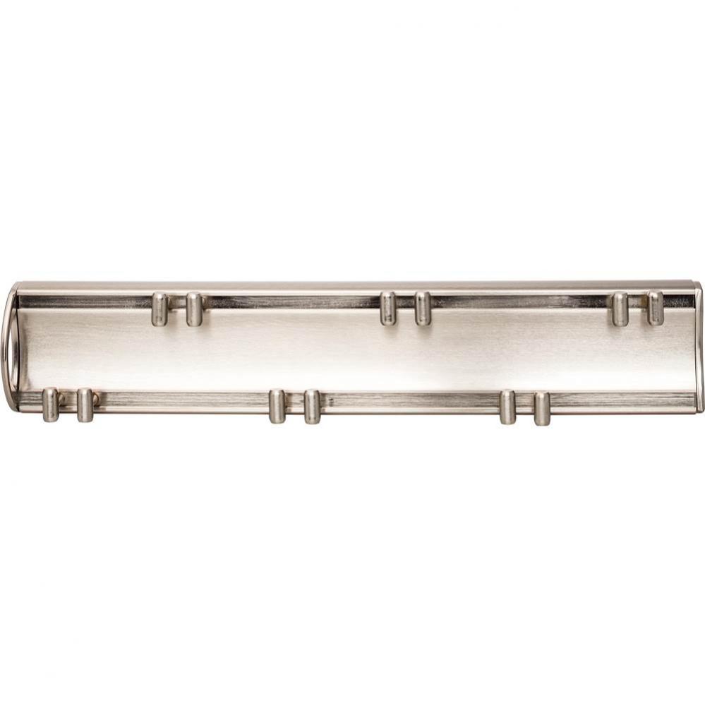 Satin Nickel 14'' Belt Rack