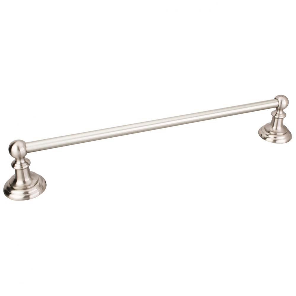 Fairview Satin Nickel 24'' Single Towel Bar - Retail Packaged