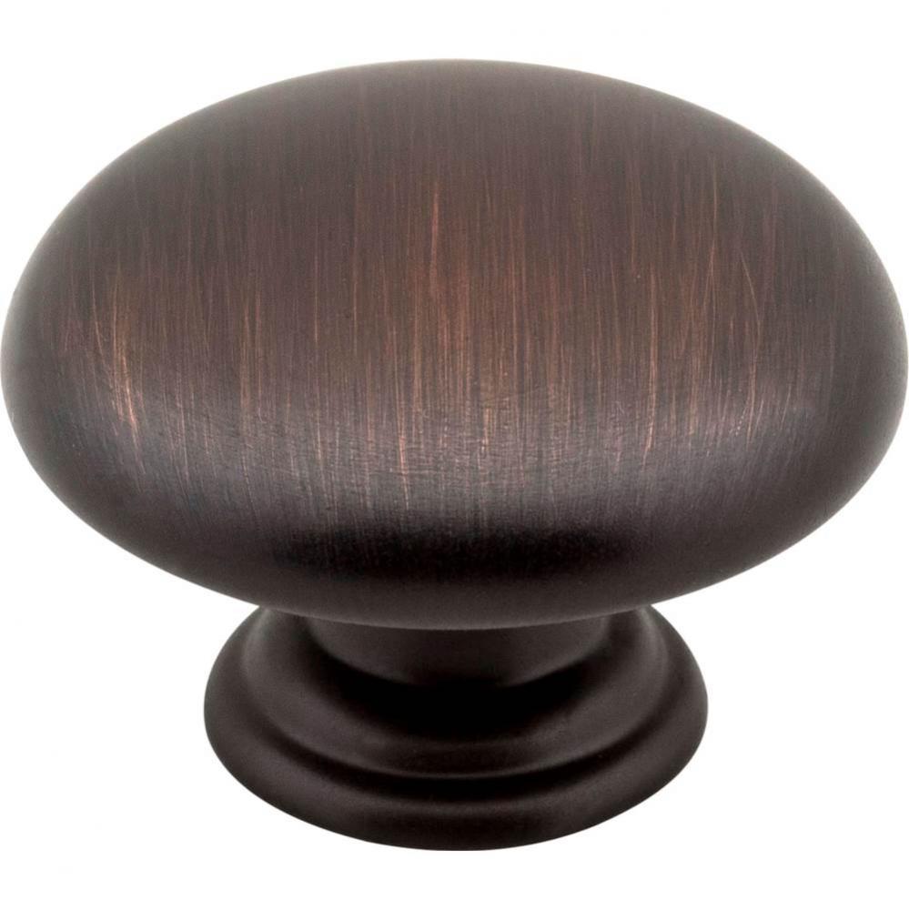 1-3/16'' Diameter Brushed Oil Rubbed Bronze Gatsby Cabinet Mushroom Knob