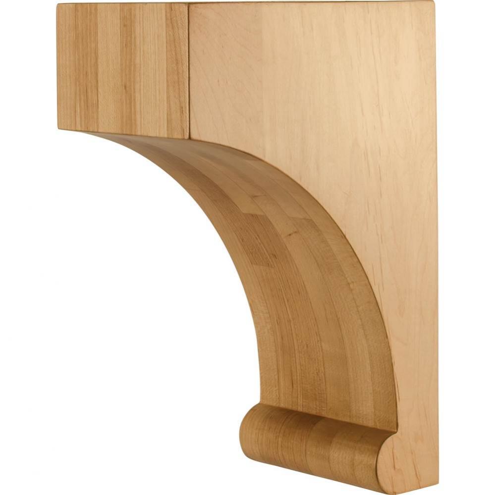 5'' W x 8-1/16'' D x 12'' H Alder Bullnose Base Corbel
