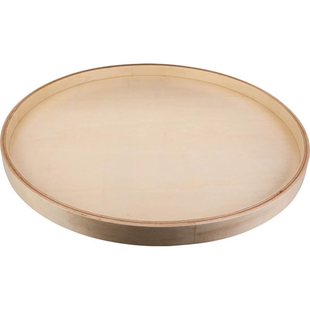 32'' Kidney Banded Wood Lazy Susan Shelf with Swivel