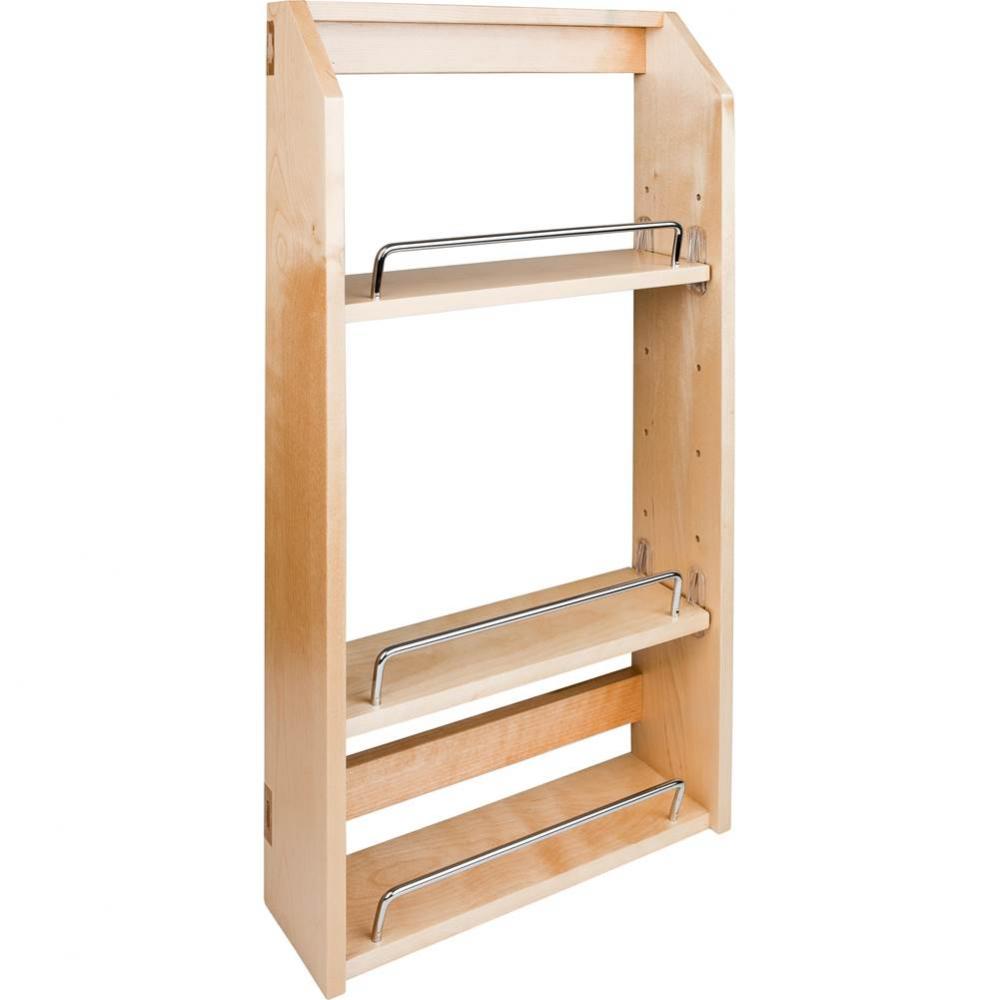 9'' Wood Door Mount Spice Rack