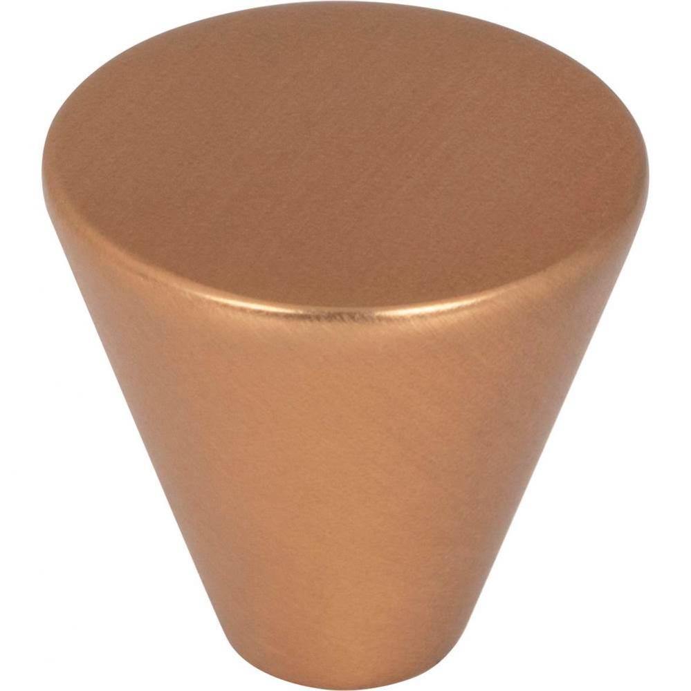 1'' Diameter Satin Bronze Conical Sedona Cabinet Knob