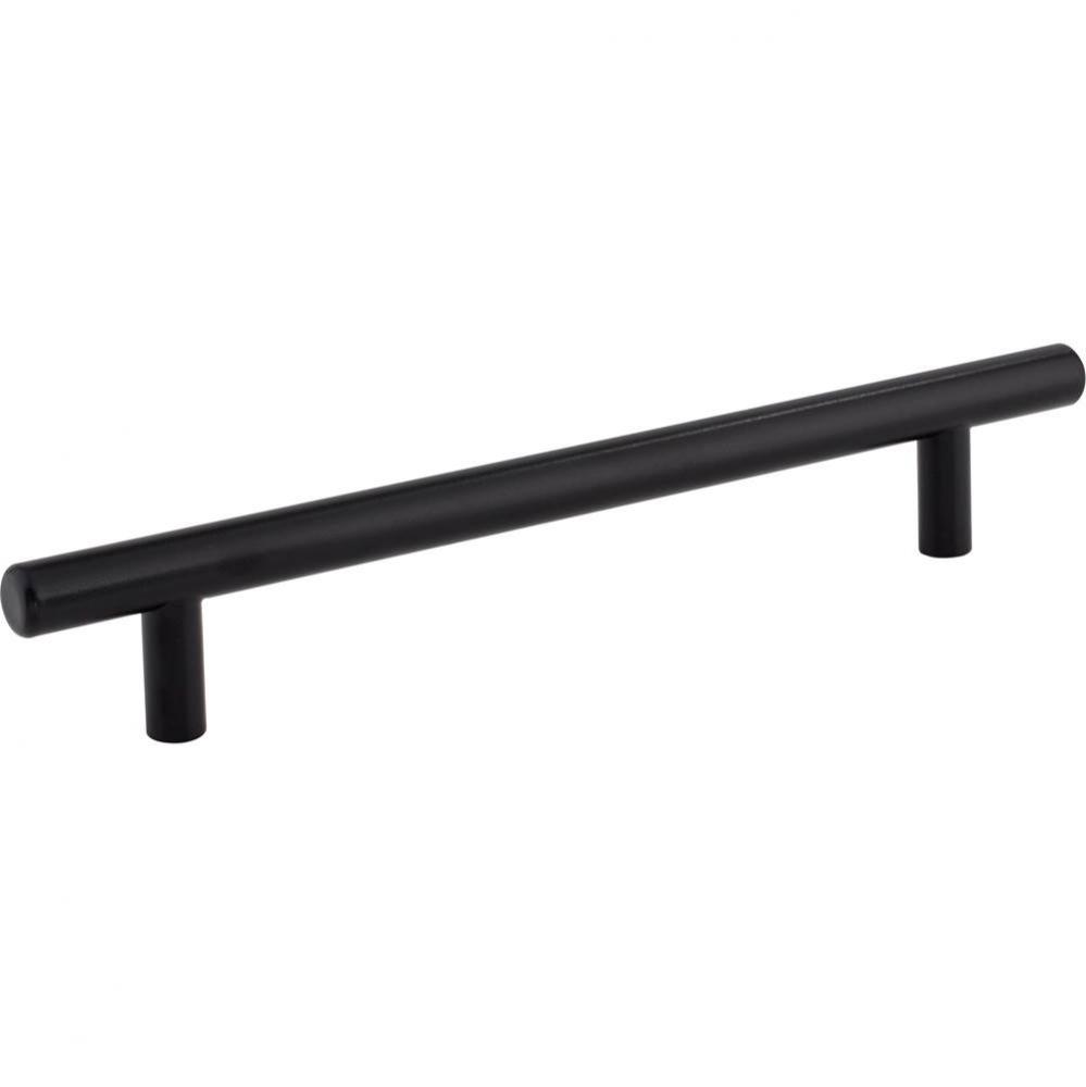 160 mm Center-to-Center Hollow Matte Black Stainless Steel Naples Cabinet Bar Pull