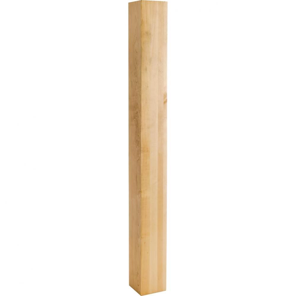 3-1/2'' W x 3-1/2'' D x 35-1/2'' H Maple Square Post