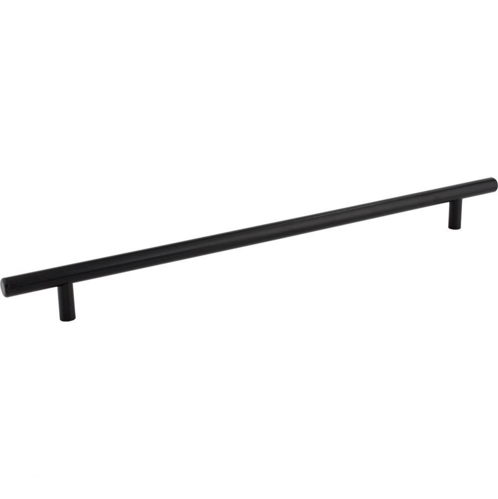 319 mm Center-to-Center Hollow Matte Black Stainless Steel Naples Cabinet Bar Pull