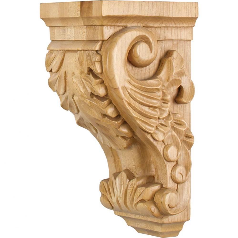 4-1/2'' W x 5'' D x 10'' H Alder Acanthus Corbel
