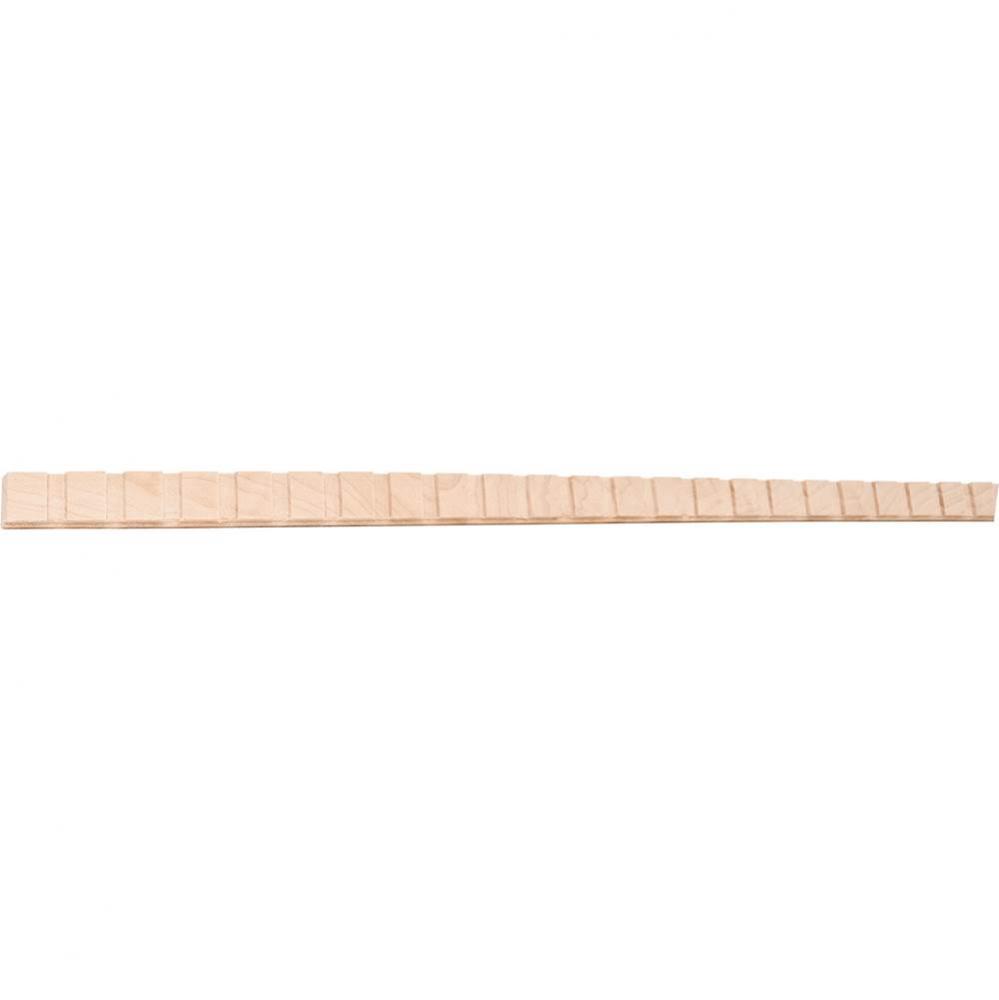1/4'' D x 5/8'' H Poplar Dentil Moulding