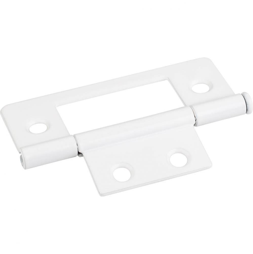 Bright White 3'' Loose Pin Non-Mortise Hinge 4 Hole