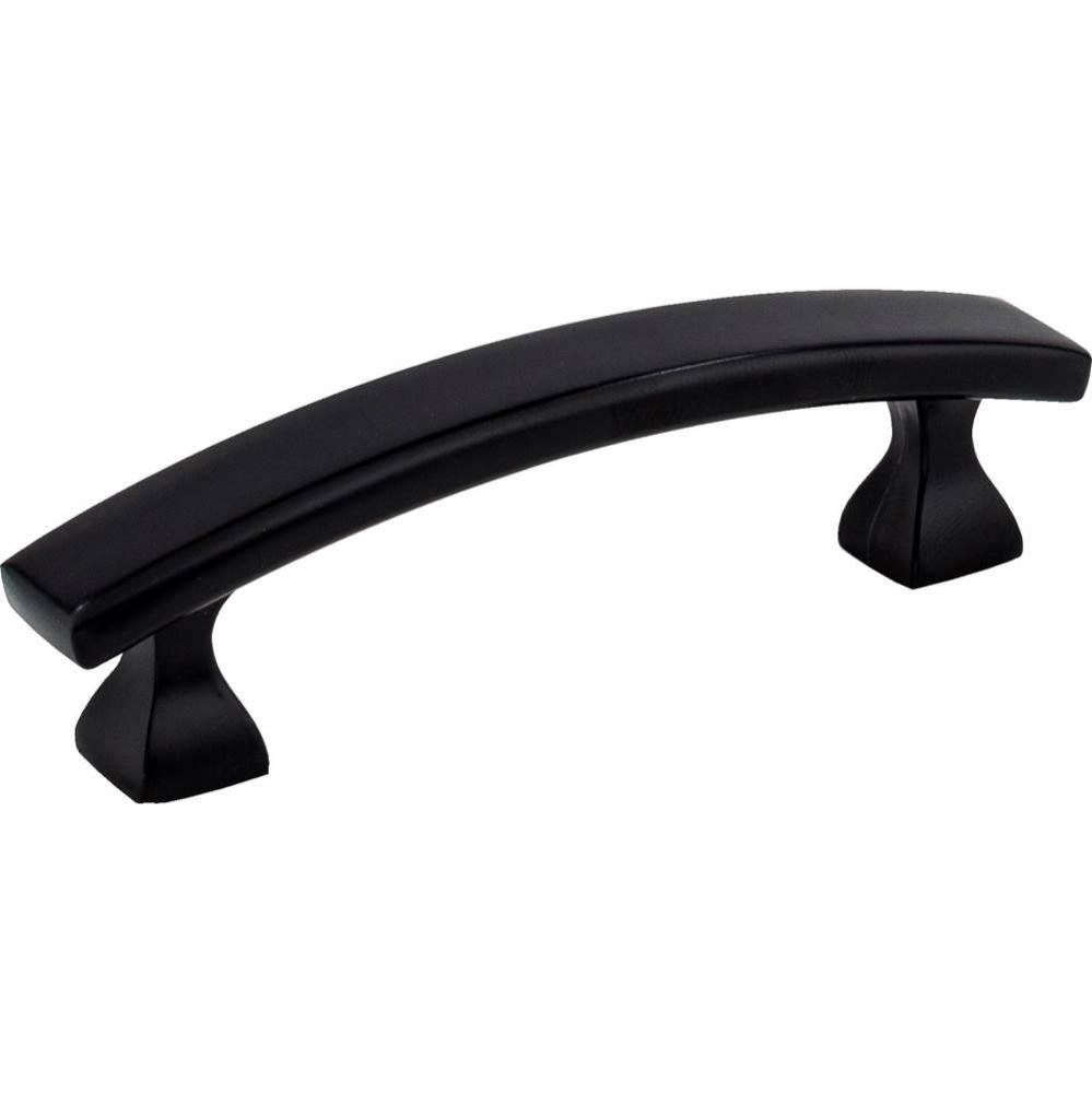 3'' Center-to-Center Matte Black Square Hadly Cabinet Pull