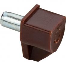 Hardware Resources 1438BRN-K - Brown Plastic Shelf Support with 5 mm Steel Pin - bag of 100