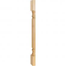 Hardware Resources P2S-CH - 3-1/2'' W x 1-3/4'' D x 35-1/2'' H Split Cherry Reed Post