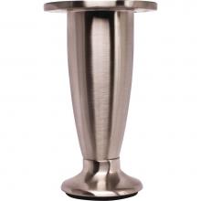 Hardware Resources 89104-SN - Adjustable 4'' - 4-1/2'' Satin Nickel Round Metal Furniture Leg