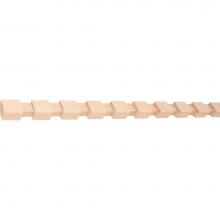 Hardware Resources DEN9POP - 11/16'' D x 7/8'' H Poplar Dentil Moulding