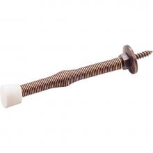 Hardware Resources DS05-DBAC - 3'' Antique Copper Spring Door Stop with Rubber Tip
