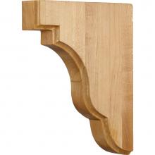 Hardware Resources CORSQ-2CH - 1-3/4'' W x 7-1/2'' D x 9-1/2'' H Cherry Square Edge Corbel