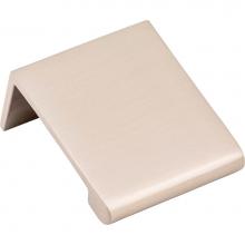 Hardware Resources A500-125SN - 1-1/4'' Overall Length Satin Nickel Edgefield Cabinet Tab Pull
