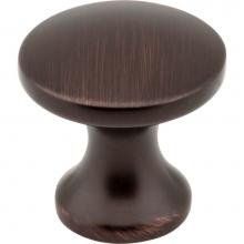 Hardware Resources 3915-DBAC - 1'' Diameter Brushed Oil Rubbed Bronze Slade Cabinet Mushroom Knob