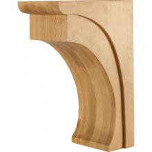 Hardware Resources COR36-3-RW - 5'' W x 8'' D x 12'' H Rubberwood Cove Corbel