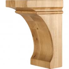 Hardware Resources COR44-2-RW - 5'' W x 7'' D x 10'' H Rubberwood Cove Corbel