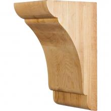 Hardware Resources COR33-2HMP - 5'' W x 6'' D x 10'' H Hard Maple Minimalist Corbel