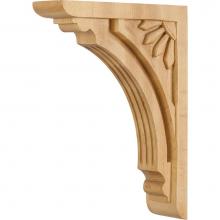 Hardware Resources COR5-3MP - 2'' W x 7-5/8'' D x 10'' H Maple Art Deco Corbel