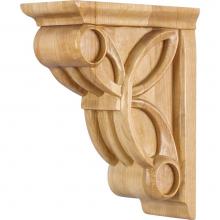 Hardware Resources COR6-1CH - 3'' W x 6-3/8'' D x 8'' H Cherry Celtic Weave Art Deco Corbel