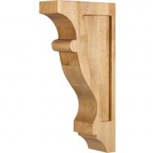 Hardware Resources CORW-1HMP - 2-1/2'' W x 6'' D x 12'' H Hard Maple Contour Corbel