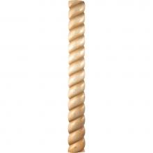 Hardware Resources CC2POP - 7/8'' D x 2-11/16'' H Poplar Rope Corner Moulding