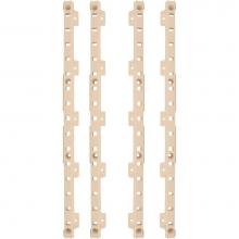 Hardware Resources B521-01 - 4-quick Tray Pilasters 1-1/4'' With 8 Hook Dowels and 8 Screws Finish:  Beige